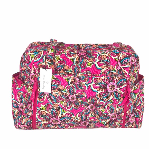 Vera Bradley Baby Bag, Sunburst Floral, Pink - Picture 2 of 9